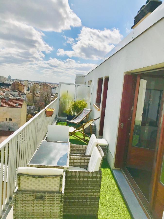 Superior Apartment - Last Floor With Nice View - Next To Metro Croix De Chavaux Line 9 Montreuil  Bagian luar foto